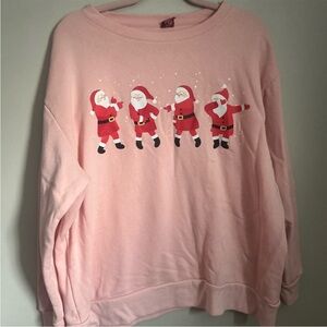 Women’s Pink Santa Sweatshirt